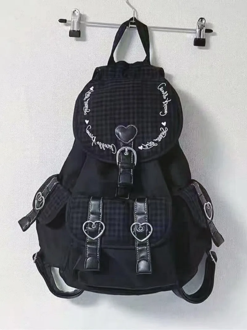 Y2k клетчатая сумка Schoolmochila с буквенным принтом, легкий рюкзак, студенческий рюкзак, Femme, 2025 г., модные повседневные сумки для женщин
Y2k клетчатая сумка Schoolmochila с буквенным принтом, легкий рюкзак, студенческий рюкзак, Femme, 2025 г., модные повседневные сумки для женщин