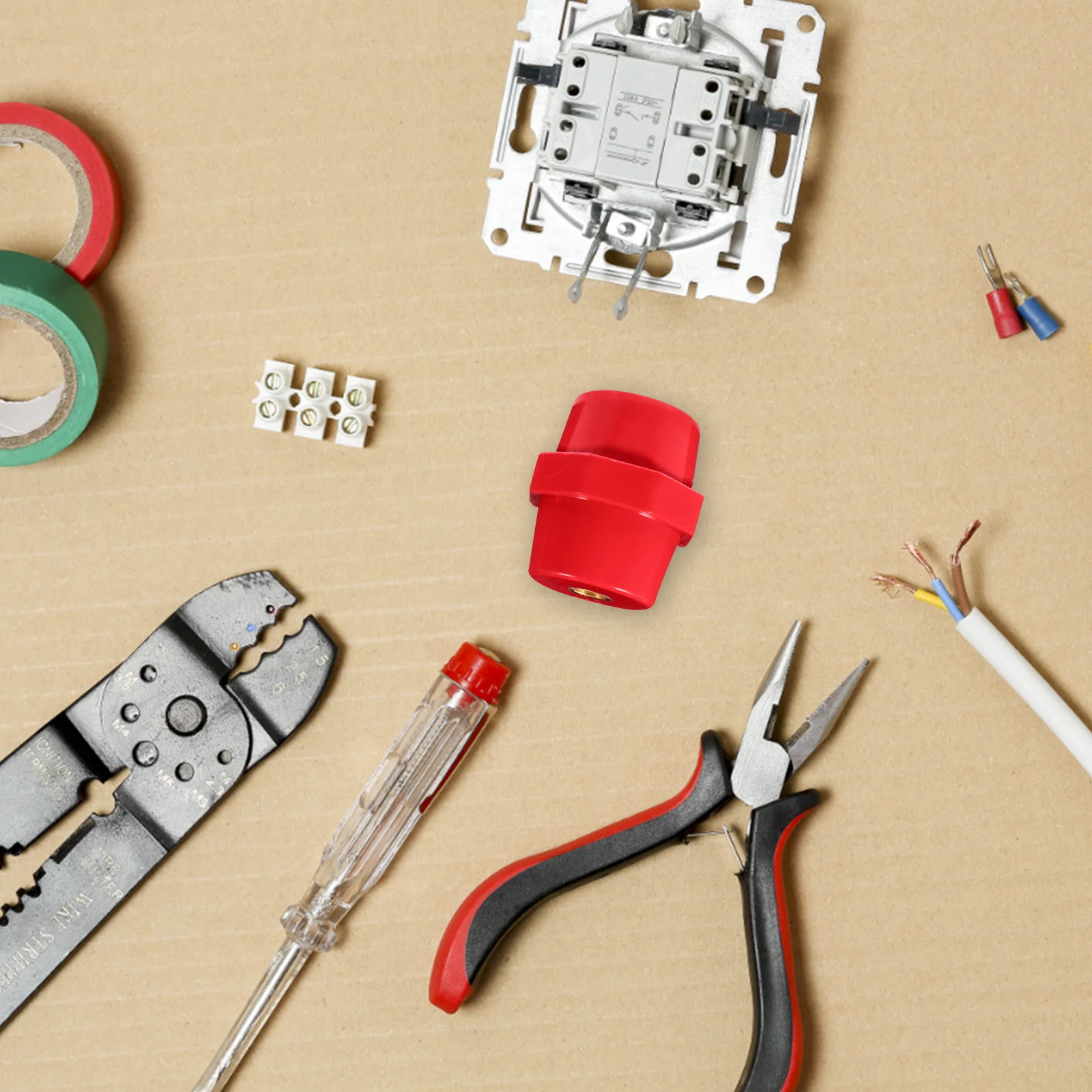 Insulated Busbar Connectors High-Strength Cable Terminals For Solar Wind Power Durable Electrical Junction Posts Crimping 
Insulated Busbar Connectors High-Strength Cable Terminals For Solar Wind Power Durable Electrical Junction Posts Crimping