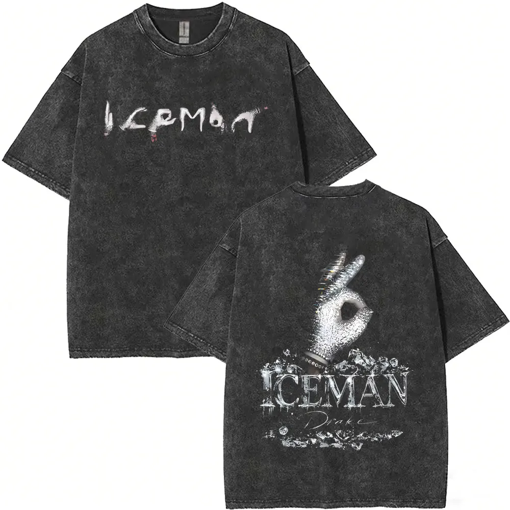 Washed Vintage Rapper Drake ICEMAN Album Graphic T-shirt Men Women Fashion Hip Hop Oversized T Shirt Male Casual Cotton T-shirts
Washed Vintage Rapper Drake ICEMAN Album Graphic T-shirt Men Women Fashion Hip Hop Oversized T Shirt Male Casual Cotton T-shirts