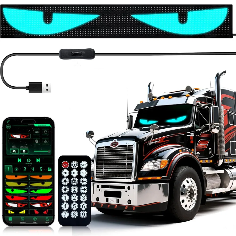 Светодиодная матрица Devil Eye, пиксельная панель, экран, гибкий RGB автомобильный граффити, прокрутка текста, анимация, магазин, напоминание, свет, Bluetooth
Светодиодная матрица Devil Eye, пиксельная панель, экран, гибкий RGB автомобильный граффити, прокрутка текста, анимация, магазин, напоминание, свет, Bluetooth