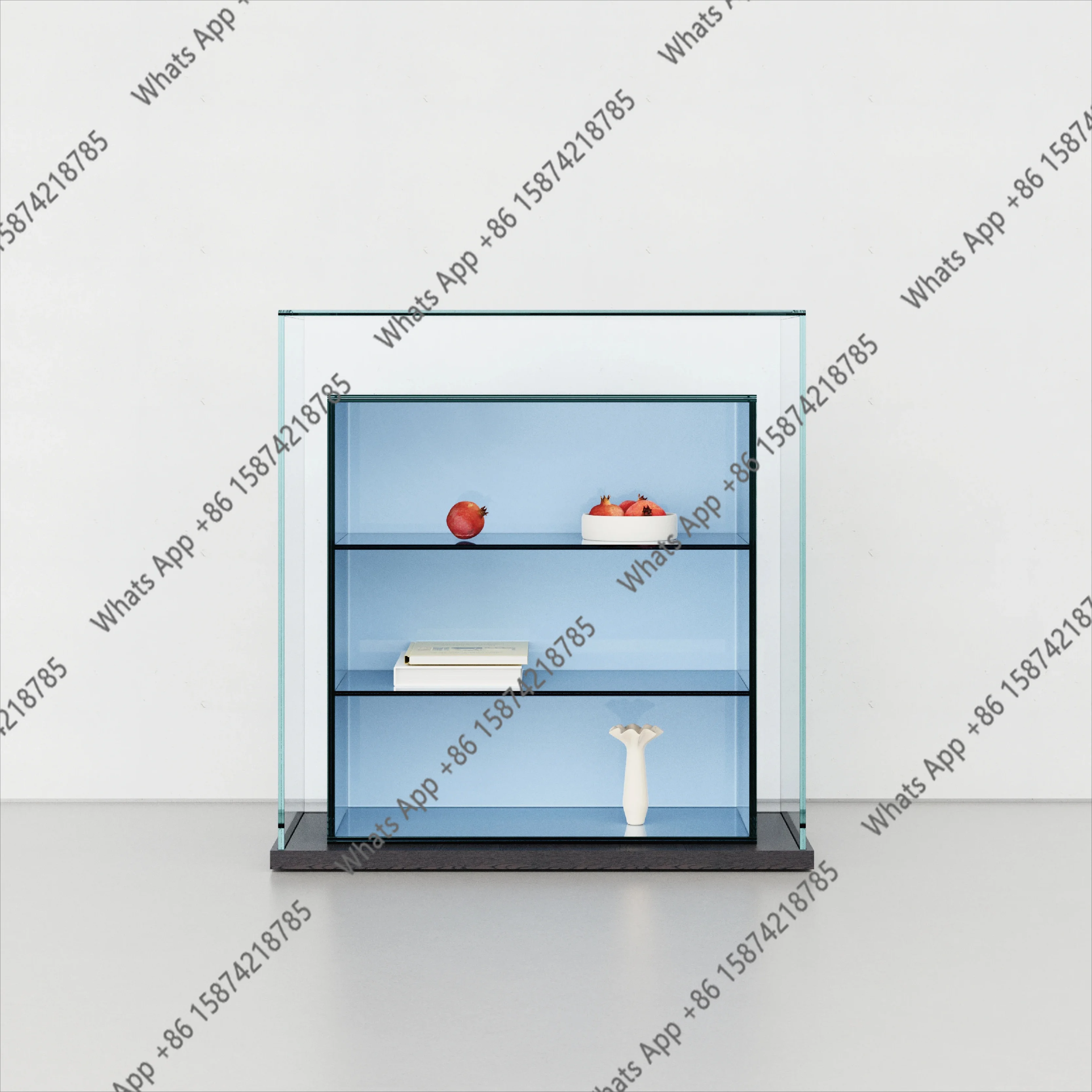 Italian minimalist glass display cabinet household figure cabinet blue display cabinet shelf bookshelf
Italian minimalist glass display cabinet household figure cabinet blue display cabinet shelf bookshelf