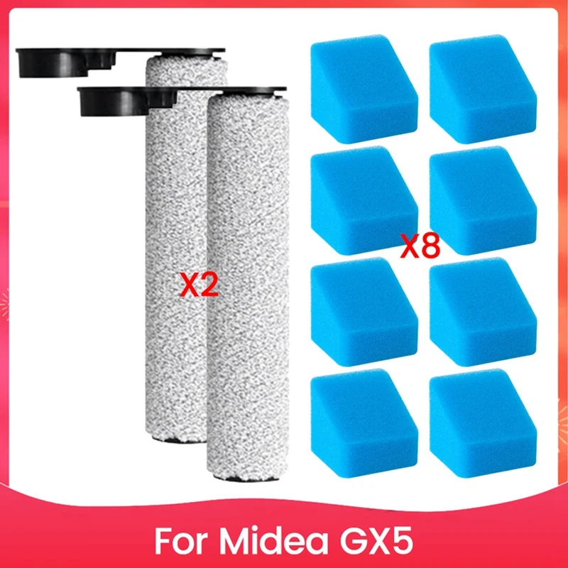 10 шт. запасные части для Midea GX5, аксессуары для чистки пола, основная роликовая щетка, фильтрующая губка
10 шт. запасные части для Midea GX5, аксессуары для чистки пола, основная роликовая щетка, фильтрующая губка