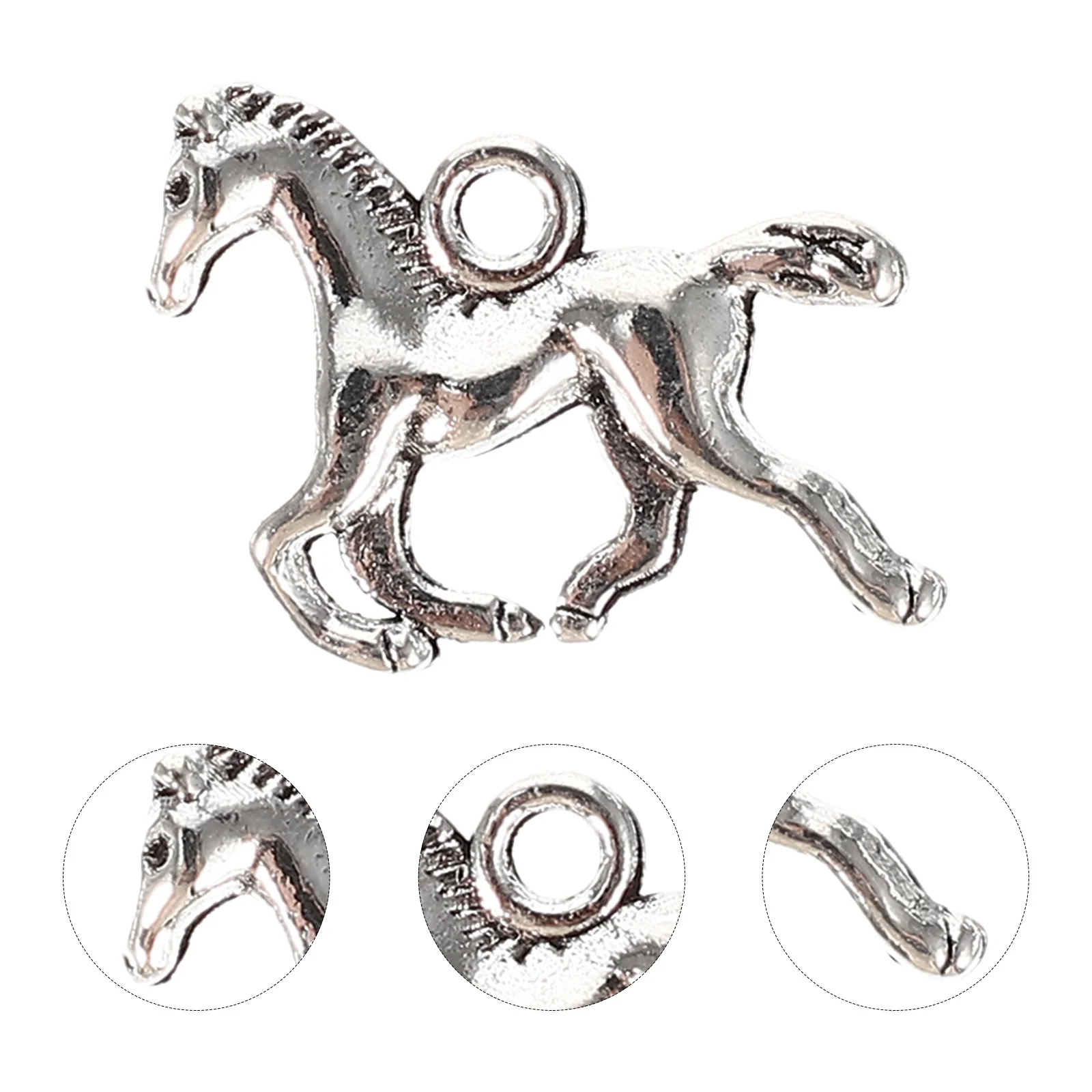 200Pcs Alloy Horse Design Charms DIY Jewelry Pendants Key Ring Hanging Decor Necklace Accessories Jewelry Charms
200Pcs Alloy Horse Design Charms DIY Jewelry Pendants Key Ring Hanging Decor Necklace Accessories Jewelry Charms