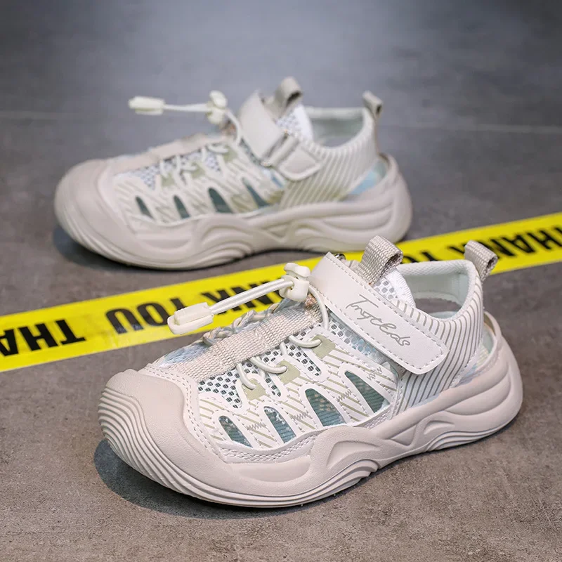 Boys Girls Sports Shoes Mesh Breathable Kids Casual Sandals Non-slip Soft Sole 2025 Summer Children Running Shoes Comfortable
Boys Girls Sports Shoes Mesh Breathable Kids Casual Sandals Non-slip Soft Sole 2025 Summer Children Running Shoes Comfortable