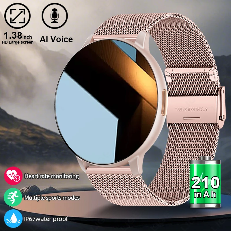 LIGE Women 2026 Smart Watch Men Women Bluetooth Call Heart Rate Health Monitor 1.38inch HD Screen Fashion Sports Men Smartwatch
LIGE Women 2026 Smart Watch Men Women Bluetooth Call Heart Rate Health Monitor 1.38inch HD Screen Fashion Sports Men Smartwatch