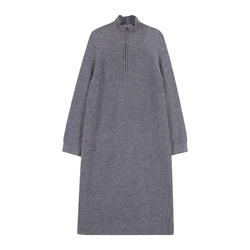 2022 new Casual Thicken Warm Loose Sweater Dress Women Autumn Winter Lapel Full Sleeve Solid Long Knitted Dress Female Vestidos
2022 new Casual Thicken Warm Loose Sweater Dress Women Autumn Winter Lapel Full Sleeve Solid Long Knitted Dress Female Vestidos