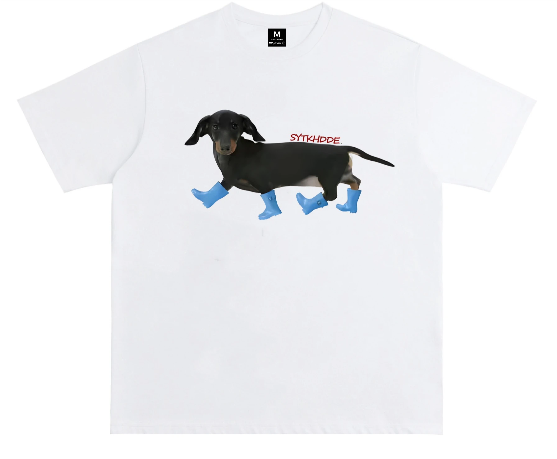 Motorcycle Street Trendy Niche Design Dachshund Dog Print T-Shirt for Men and Women High Street Loose Couple Wear
Motorcycle Street Trendy Niche Design Dachshund Dog Print T-Shirt for Men and Women High Street Loose Couple Wear