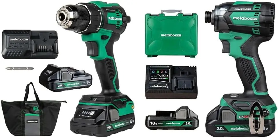 Bundle of 18V MultiVolt™ Cordless Driver Drill Kit | DS18DEX + 18V MultiVolt™ Cordless Triple Hammer BOLT Impact Driver Kit | WH
Bundle of 18V MultiVolt™ Cordless Driver Drill Kit | DS18DEX + 18V MultiVolt™ Cordless Triple Hammer BOLT Impact Driver Kit | WH