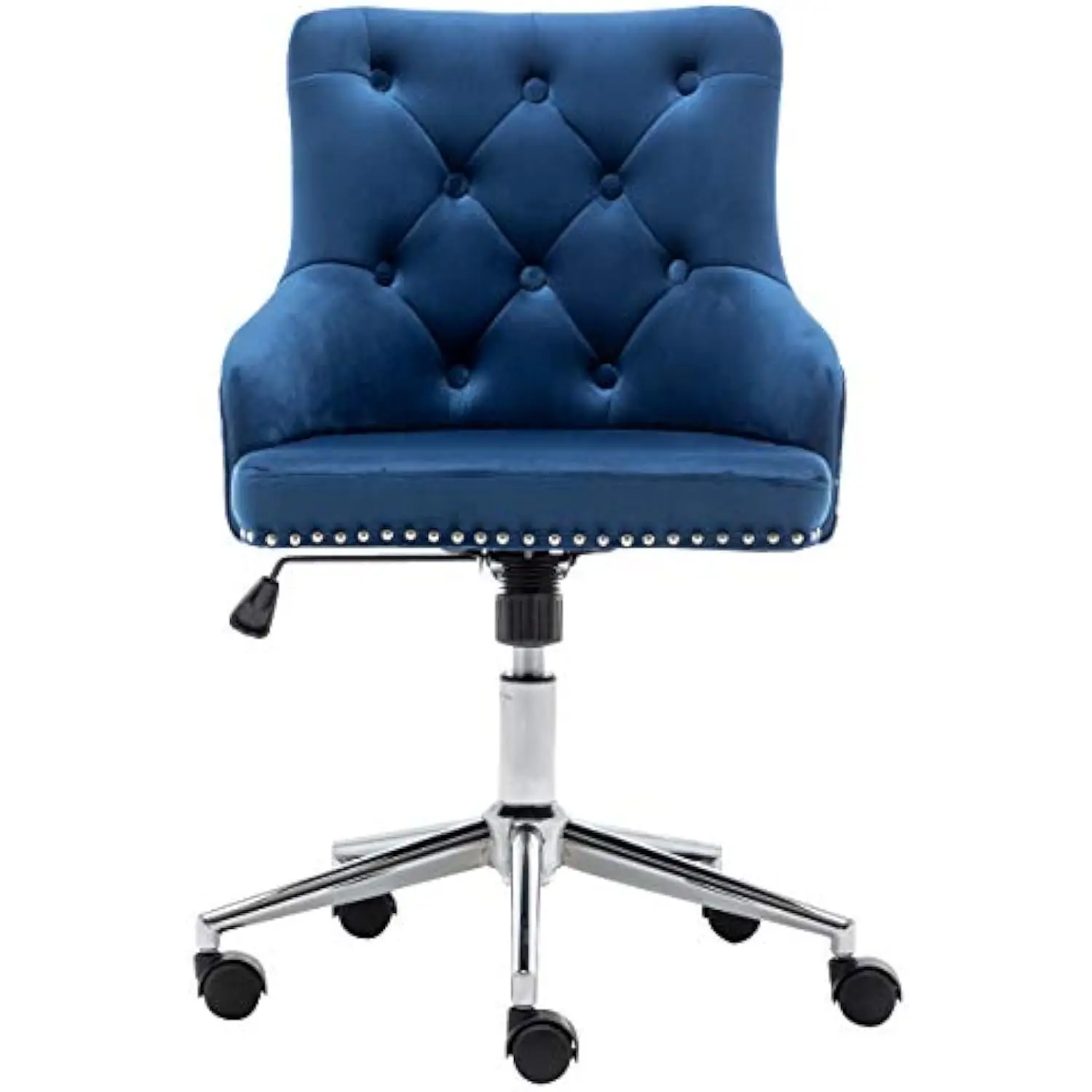 Home Office Chair, Adjustable Velvet Tufted Upholstery Chairs, Task Swivel Chair, Bedroom Study Desk Armchair, Navy Blue Chrom
Home Office Chair, Adjustable Velvet Tufted Upholstery Chairs, Task Swivel Chair, Bedroom Study Desk Armchair, Navy Blue Chrom