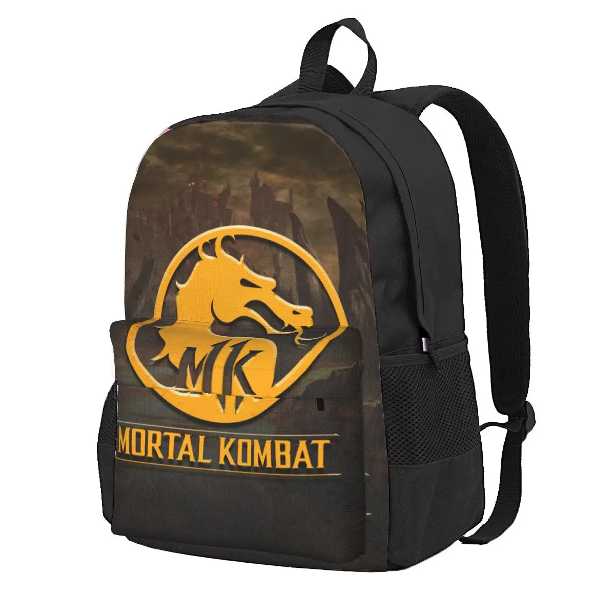 Mortal Kombat Logo Student Backpack School Bag Hiking Travel Daypack for Men Women Fashion Bookbag Shoulder Bags
Mortal Kombat Logo Student Backpack School Bag Hiking Travel Daypack for Men Women Fashion Bookbag Shoulder Bags