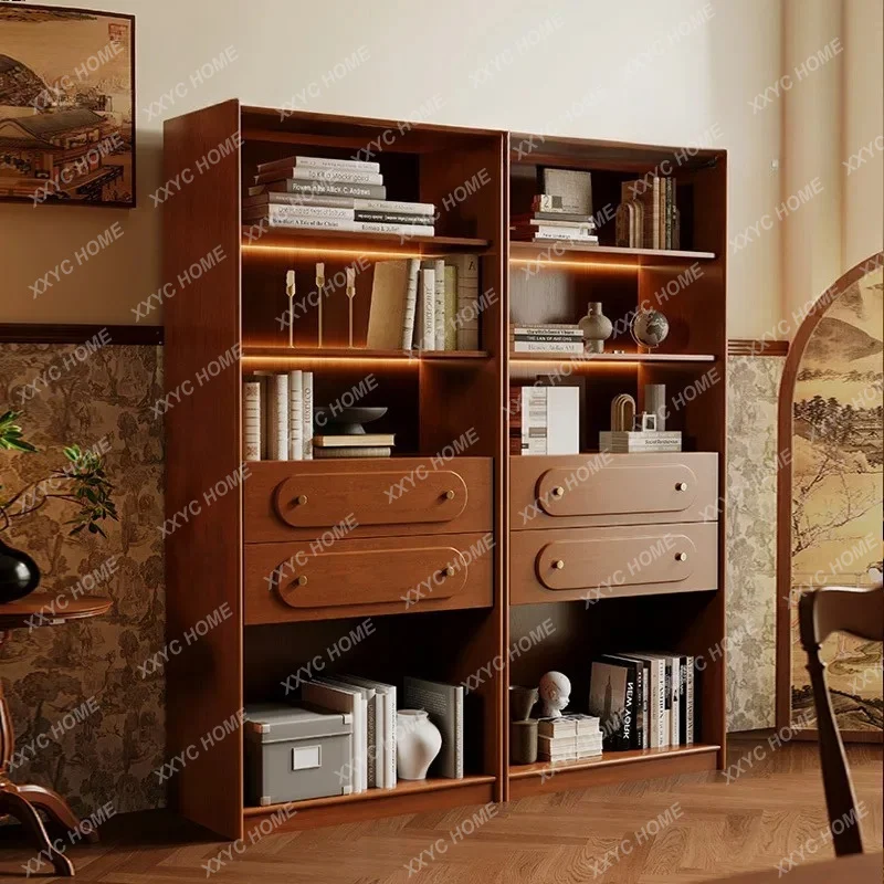 Solid Wood Retro Bookcase Antique Home Floor Rack Living Room Display Cabinet
Solid Wood Retro Bookcase Antique Home Floor Rack Living Room Display Cabinet
