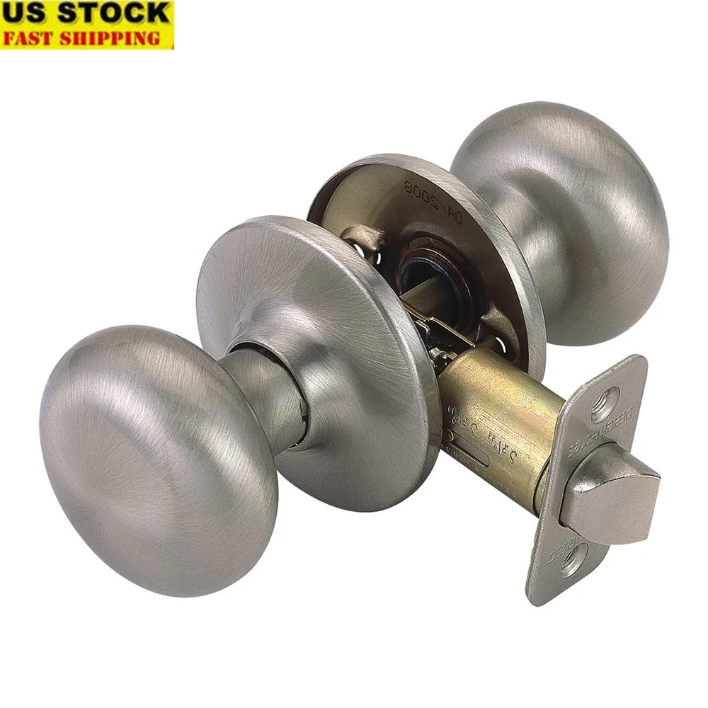 Satin Nickel 2-Way Passage Door Knob ANSI Grade-3 Universal Fit Standard Doors Security Hardware Classic Style
Satin Nickel 2-Way Passage Door Knob ANSI Grade-3 Universal Fit Standard Doors Security Hardware Classic Style