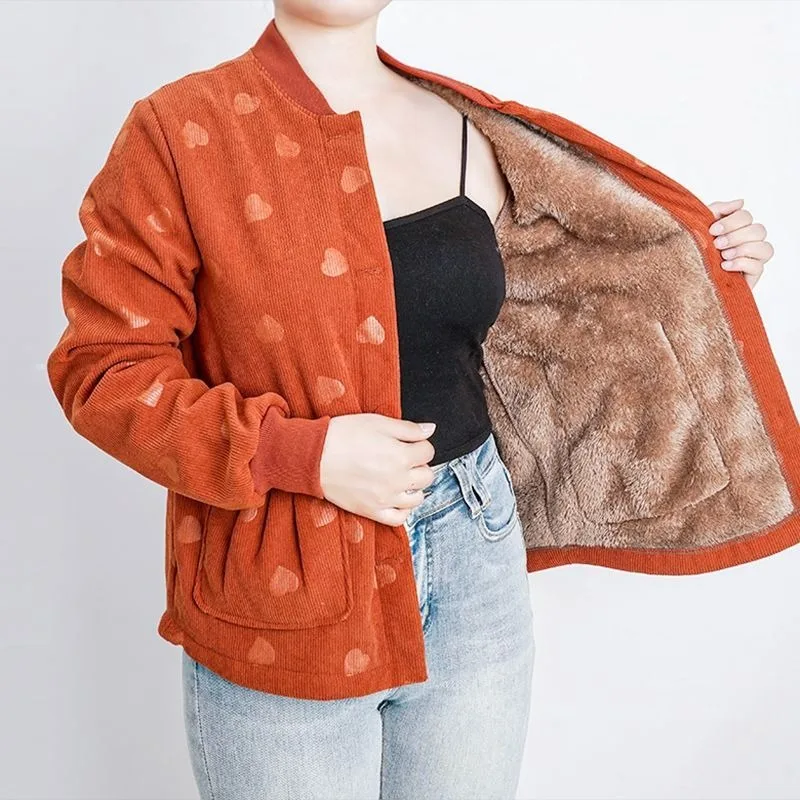 Women's Clothing Autumn Winter Fleece Lining Thickened Cotton Coat Warm Retro OuterwearCasual Versatile Parkas Winter Jackets
Women's Clothing Autumn Winter Fleece Lining Thickened Cotton Coat Warm Retro OuterwearCasual Versatile Parkas Winter Jackets