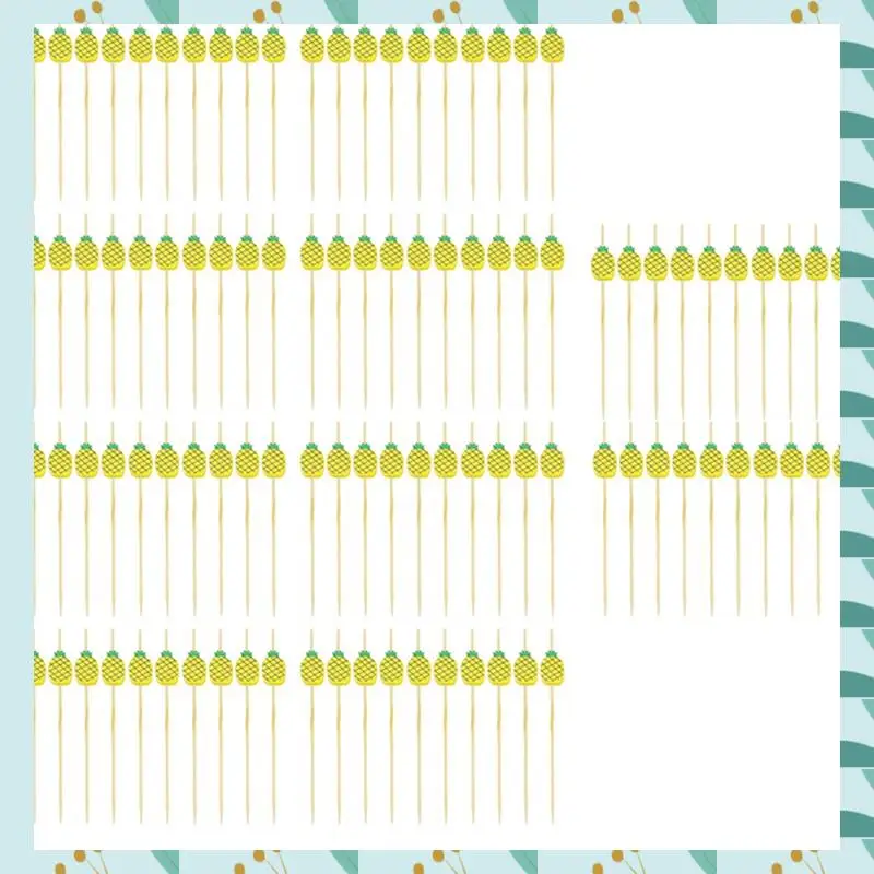A71P Cocktail Picks Handmade Bamboo Toothpicks 100Pcs 4.7 Inch Yellow Pineapples Durable
A71P Cocktail Picks Handmade Bamboo Toothpicks 100Pcs 4.7 Inch Yellow Pineapples Durable