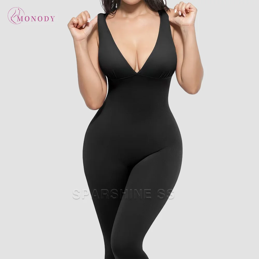 Women's Sexy Deep V-Neck Yoga Jumpsuit Sleeveless High Waist Hip Lift One Piece Fitness Bodysuit for Workout Gym Outfit
Women's Sexy Deep V-Neck Yoga Jumpsuit Sleeveless High Waist Hip Lift One Piece Fitness Bodysuit for Workout Gym Outfit