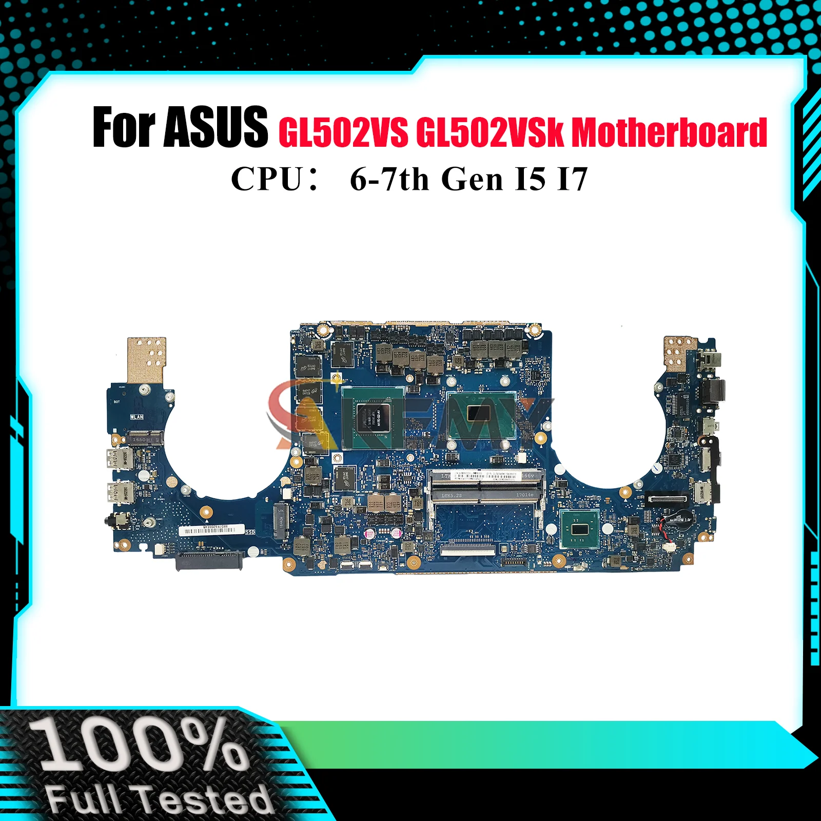 GL502VS Laptop Motherboard For ASUS ROG Strix GL502VMK GL502V GL502VM Notebook Mainboard With I5 I7 CPU 100% tests OK fast ship
GL502VS Laptop Motherboard For ASUS ROG Strix GL502VMK GL502V GL502VM Notebook Mainboard With I5 I7 CPU 100% tests OK fast ship