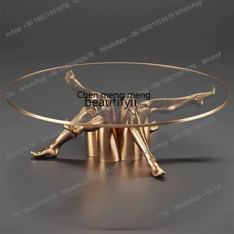 new style Light Luxury Art Modern Palm FRP European Retro round Model Room Living Room Tea Table ss 1001
new style Light Luxury Art Modern Palm FRP European Retro round Model Room Living Room Tea Table ss 1001