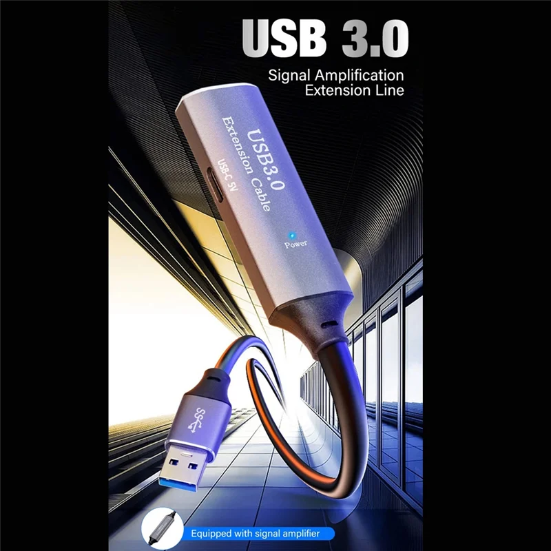 ABUO-USB 3.0 Extension Cable Cord Extender With Booster USB 3.0 Type A Male To A Female For PC Laptop Computer
ABUO-USB 3.0 Extension Cable Cord Extender With Booster USB 3.0 Type A Male To A Female For PC Laptop Computer