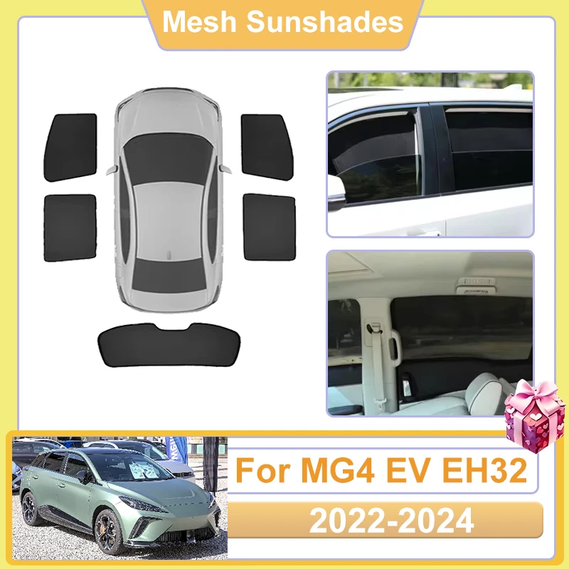 For MG4 EV Accessories MG Mulan EH32 2022 2023 2024 Car Window Sun Shade Mesh Cover Anti UV Visors Heat light Shield Parasol Net
For MG4 EV Accessories MG Mulan EH32 2022 2023 2024 Car Window Sun Shade Mesh Cover Anti UV Visors Heat light Shield Parasol Net