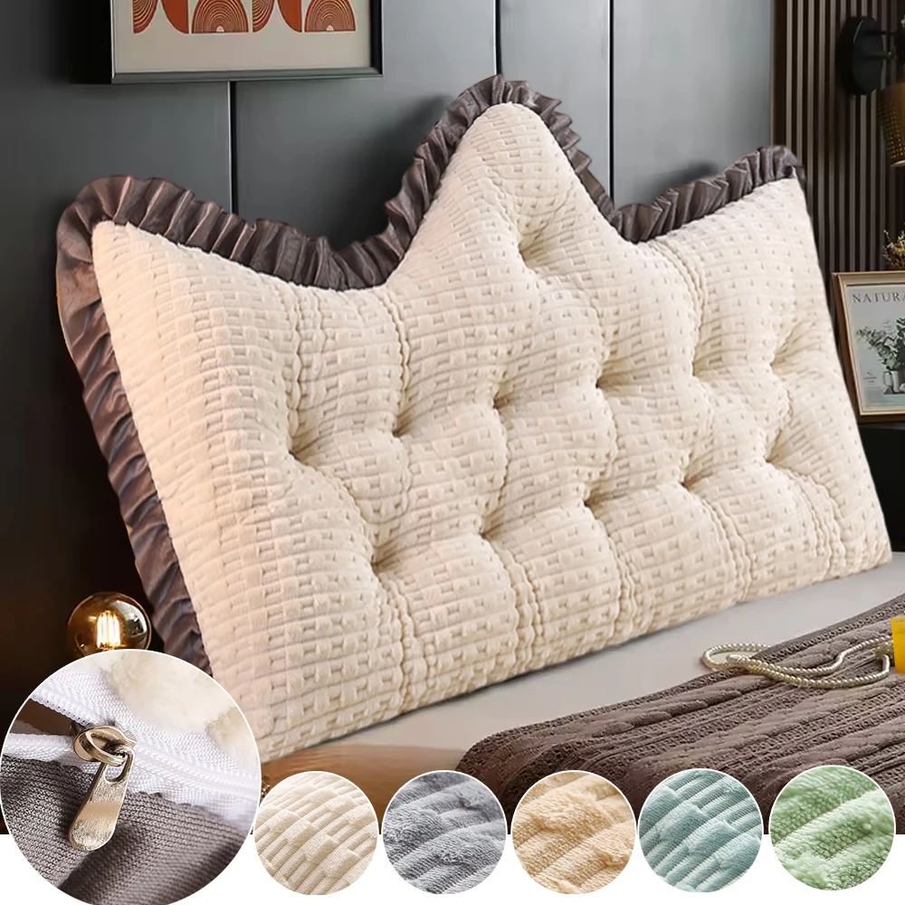 1pc Soft Large Headboard Bed Backrest Cushion Princess Style Beds Rest Reading Pillows Positioning Support Bolster Pad Coussin
1pc Soft Large Headboard Bed Backrest Cushion Princess Style Beds Rest Reading Pillows Positioning Support Bolster Pad Coussin