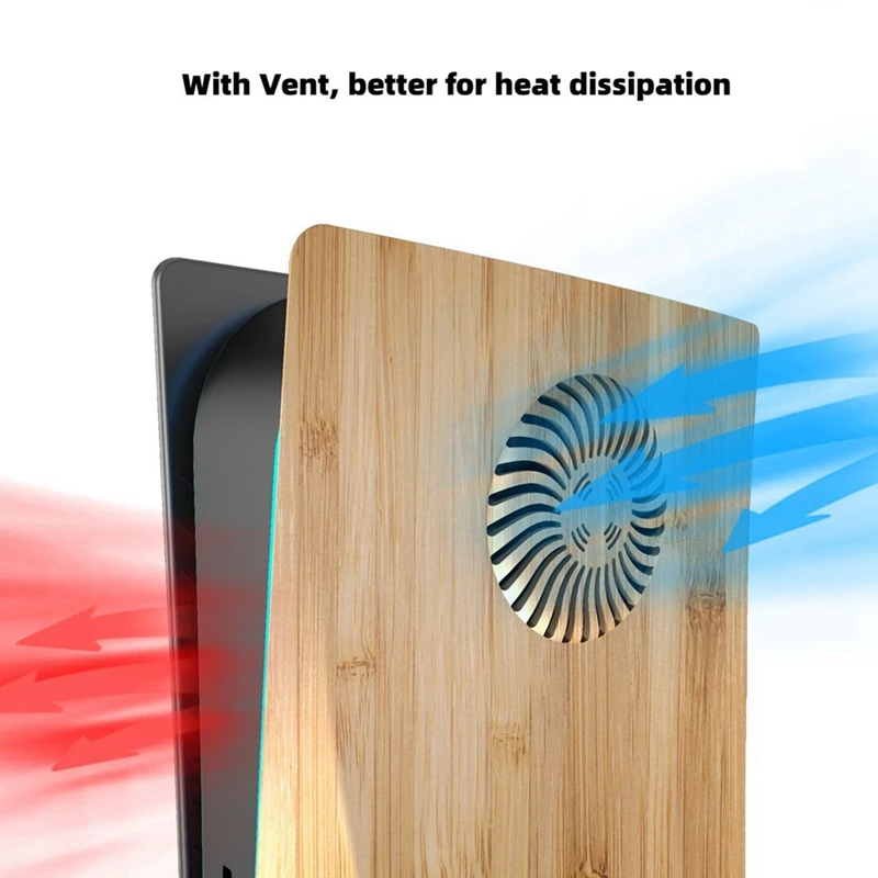 AED7-Wood Color Faceplate With Cooling Vents For PS5 Disc Edition Dustproof Protective Cover Shell For PS5 Game Console
AED7-Wood Color Faceplate With Cooling Vents For PS5 Disc Edition Dustproof Protective Cover Shell For PS5 Game Console