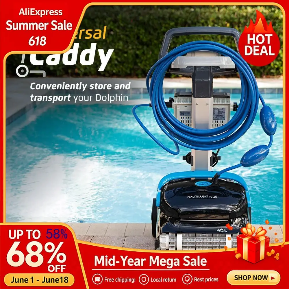 Robotic Pool Vacuum Cleaner with WiFi Control Included Universal Caddy for NoHassle Storage Ideal Custom
Robotic Pool Vacuum Cleaner with WiFi Control Included Universal Caddy for NoHassle Storage Ideal Custom