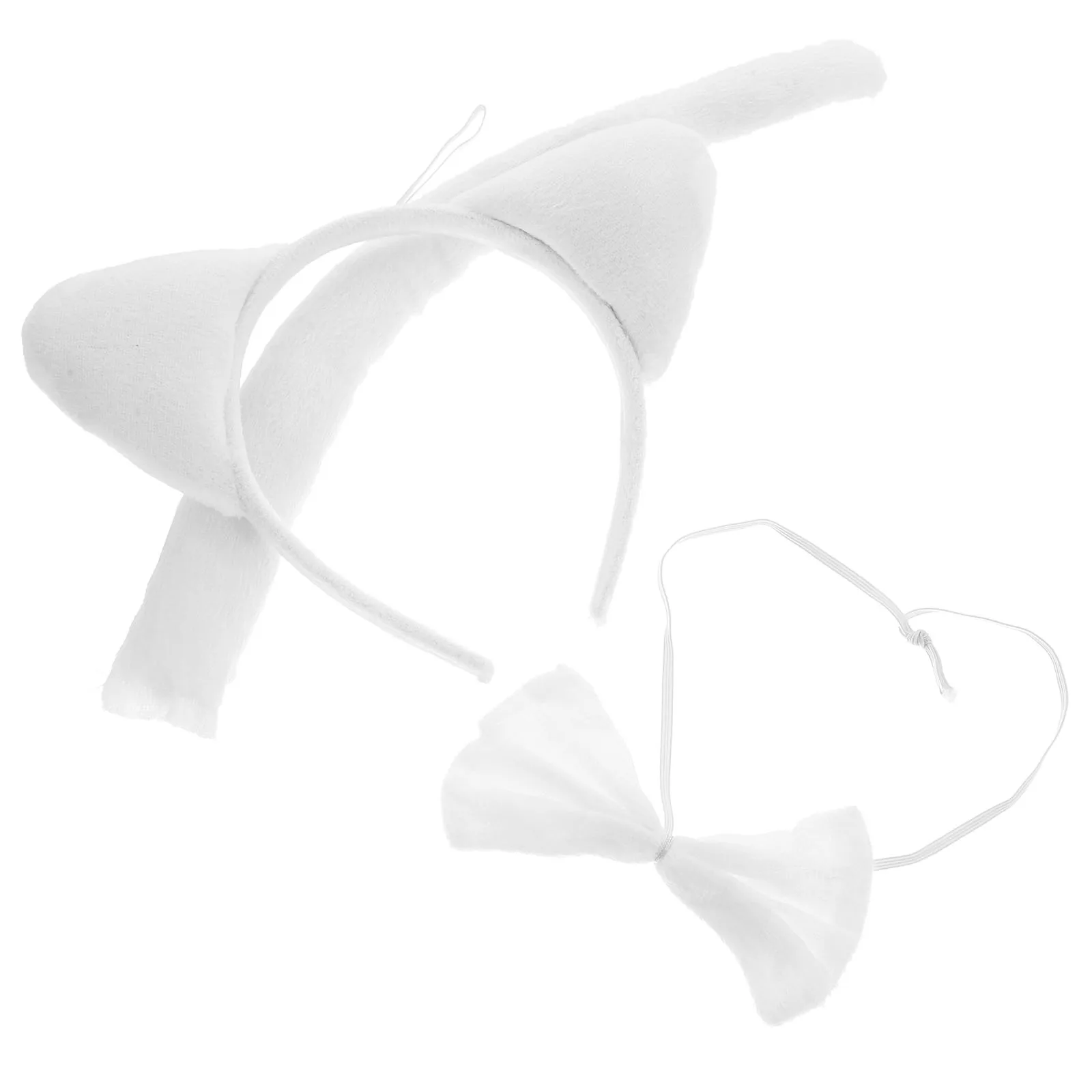 White Cat Headdress Set Ears Tail Bow Kids Costume Animal Accessories Cosplay Halloween Festival Prop Stretchy Headband
White Cat Headdress Set Ears Tail Bow Kids Costume Animal Accessories Cosplay Halloween Festival Prop Stretchy Headband