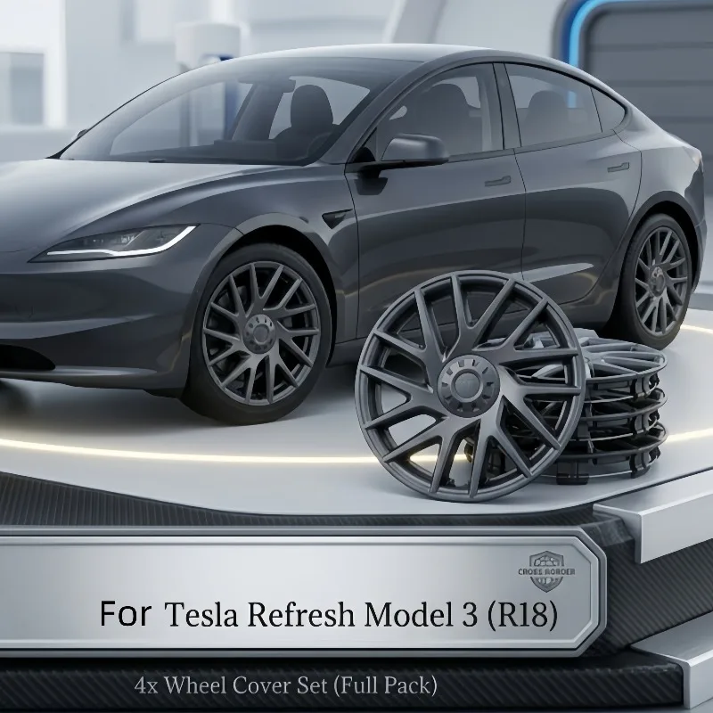 4PCS 18 Inch Hubcaps for Tesla Model 3 Highland 2024 2025 2026 Wheel Cover Performance Exterior Accessories Rim Protector Matte
4PCS 18 Inch Hubcaps for Tesla Model 3 Highland 2024 2025 2026 Wheel Cover Performance Exterior Accessories Rim Protector Matte