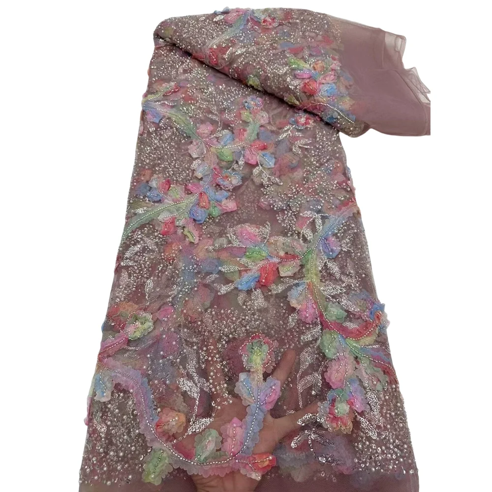 Sequins Embroidery French Mesh Lace Fabric Latest African S-1407063 Beads Tulle Lace Fabrics for Party
Sequins Embroidery French Mesh Lace Fabric Latest African S-1407063 Beads Tulle Lace Fabrics for Party