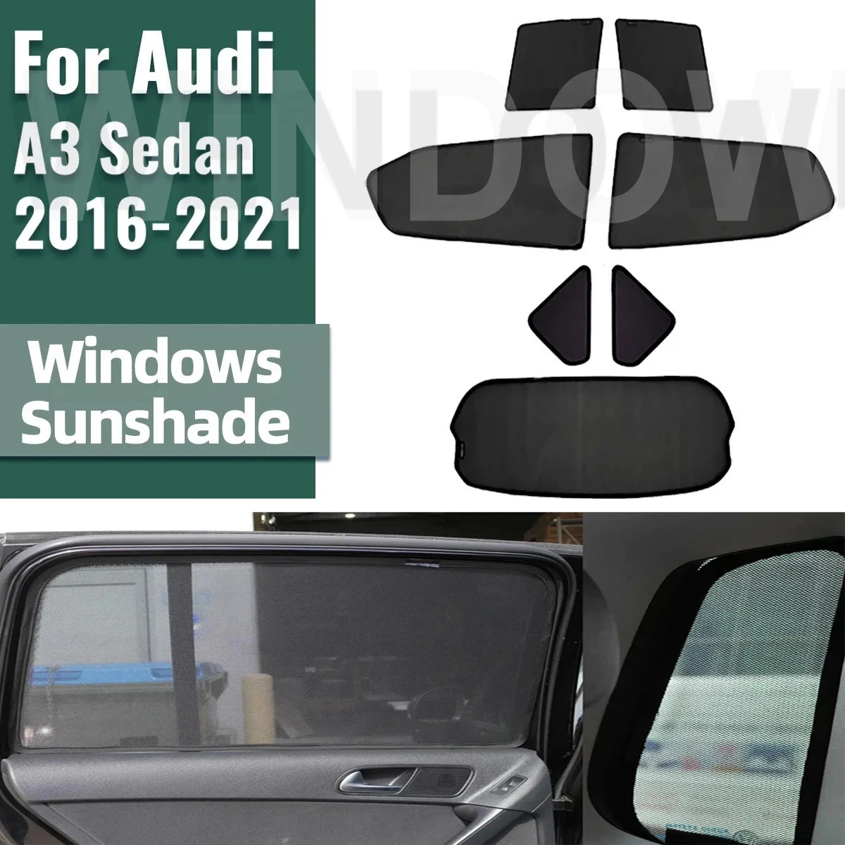For Audi A3 S3 8V Sedan 2013-2020 Rear Side Window Sun Shade Car Sunshade Front Windshield Mesh Curtain
For Audi A3 S3 8V Sedan 2013-2020 Rear Side Window Sun Shade Car Sunshade Front Windshield Mesh Curtain
