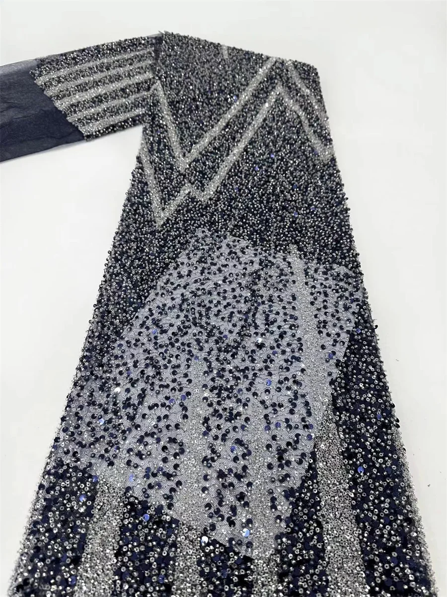 African Beads Lace Fabric 2024 High Quality French Luxury Groom Tulle Lace Nigerian Sequin Lace Fabric For Wedding Dress
African Beads Lace Fabric 2024 High Quality French Luxury Groom Tulle Lace Nigerian Sequin Lace Fabric For Wedding Dress