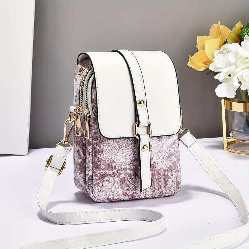 Casual Floral Leather Phone Bag Mini Crossbody Bags with Faux Leather Accents Practical Versatile for Women Daily Shoulder Purse
Casual Floral Leather Phone Bag Mini Crossbody Bags with Faux Leather Accents Practical Versatile for Women Daily Shoulder Purse