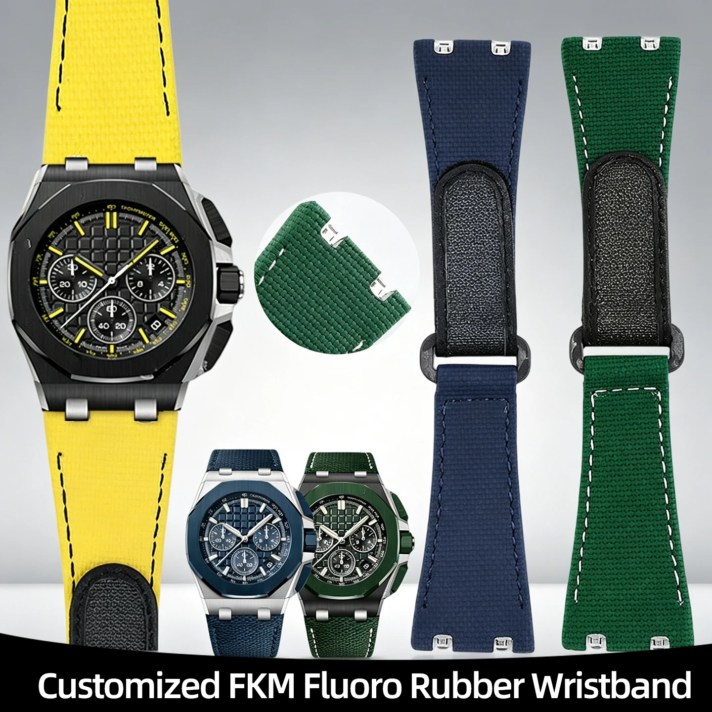 Quality Steel End Link Quick Release Watch Band For Audemars Piguet 30mm For AP 26420 Customized FKM Fluoro Rubber Wristband
Quality Steel End Link Quick Release Watch Band For Audemars Piguet 30mm For AP 26420 Customized FKM Fluoro Rubber Wristband