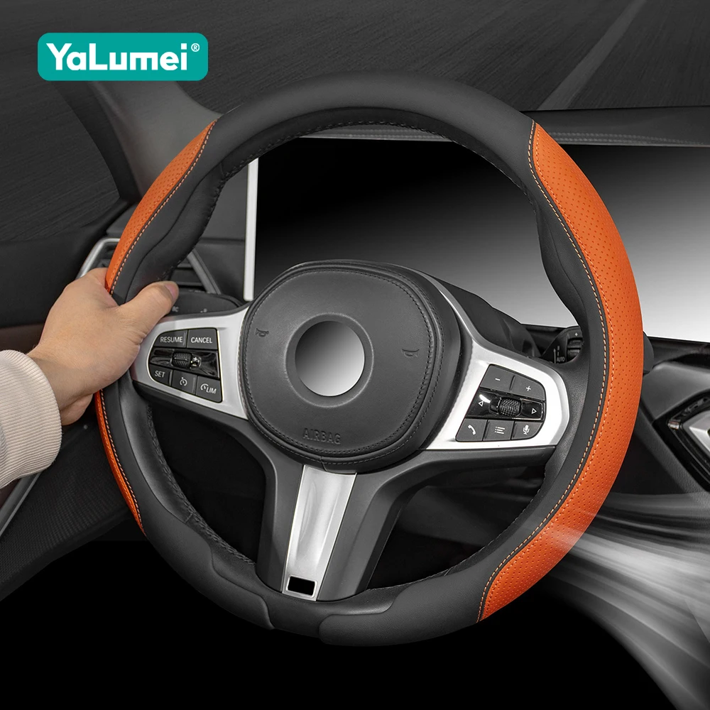 Car Steering Wheel Cover For Audi A1 8X A3 8L 8P 8V 8Y A4 B6 B7 B8 B9 B10 A5 A6 C5 C6 C7 C8 A7 TT 8N 8J Q3 Q5 8R FY Q7 4L 4M Q8
Car Steering Wheel Cover For Audi A1 8X A3 8L 8P 8V 8Y A4 B6 B7 B8 B9 B10 A5 A6 C5 C6 C7 C8 A7 TT 8N 8J Q3 Q5 8R FY Q7 4L 4M Q8
