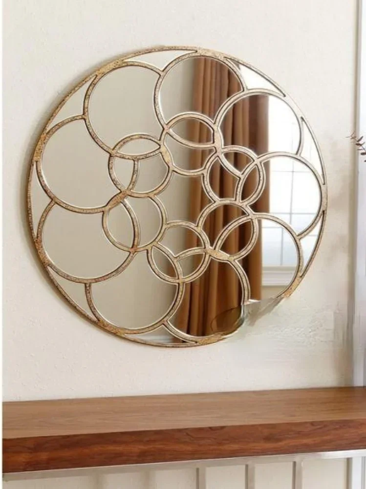 European-Style Luxury Hallway Mirror Decorative Mirror Simple Modern Hallway Living Room Background Mirror round Wall Hanging
European-Style Luxury Hallway Mirror Decorative Mirror Simple Modern Hallway Living Room Background Mirror round Wall Hanging