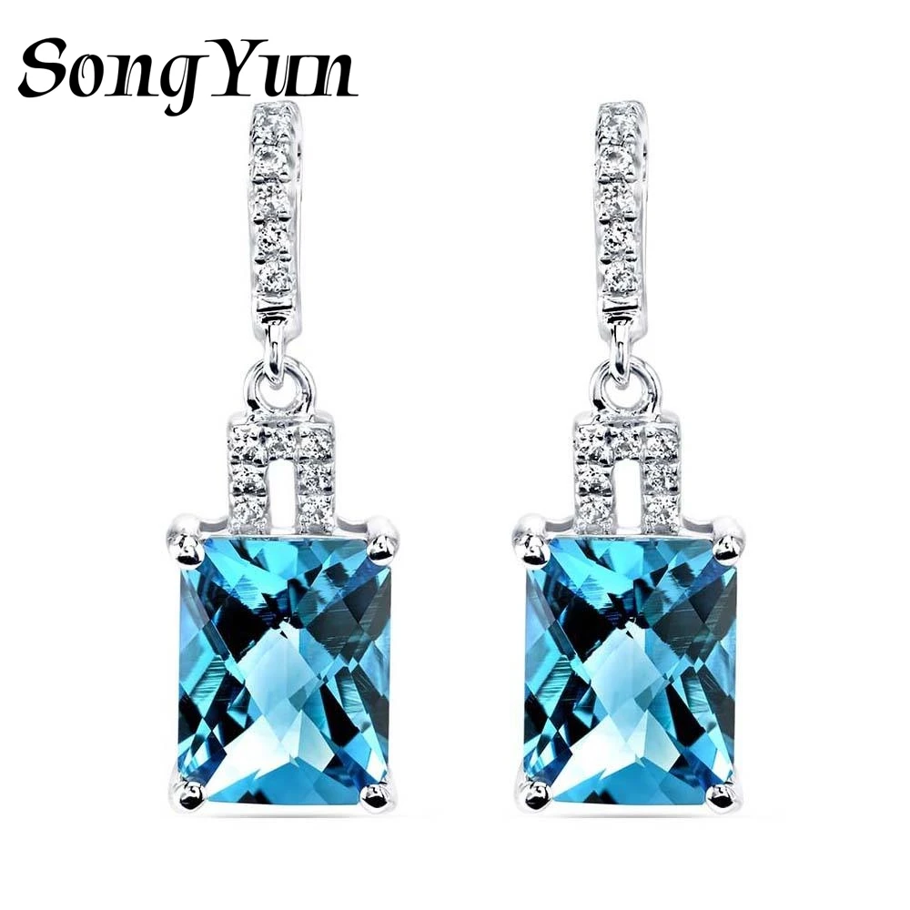 SongYun Jewelry 925 Sterling Silver Stud Drop Earrings HCD Gemstones Diamond Brilliant s925 Silver Pendant Earrings Accessories
SongYun Jewelry 925 Sterling Silver Stud Drop Earrings HCD Gemstones Diamond Brilliant s925 Silver Pendant Earrings Accessories