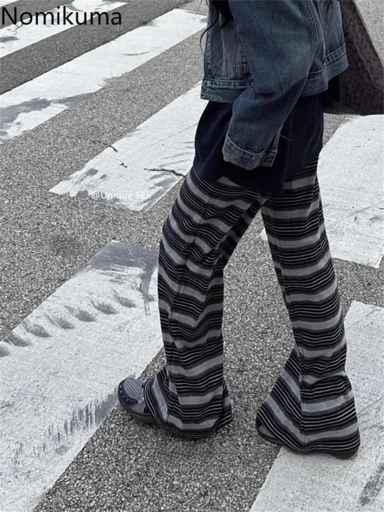 Streetwear Y2k Wide Leg Pants for Women 2025 New Bottoms High Waist Straight Trousers Casual Chic Korean Striped Pantalon Femme
Streetwear Y2k Wide Leg Pants for Women 2025 New Bottoms High Waist Straight Trousers Casual Chic Korean Striped Pantalon Femme