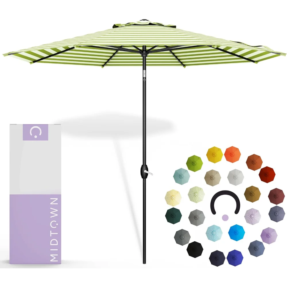 The Lean 8 Feet Outdoor Umbrella With Terylast Pear Stripes (Green/White Stripes) Polyester Fabric - Auto-Tilt
The Lean 8 Feet Outdoor Umbrella With Terylast Pear Stripes (Green/White Stripes) Polyester Fabric - Auto-Tilt