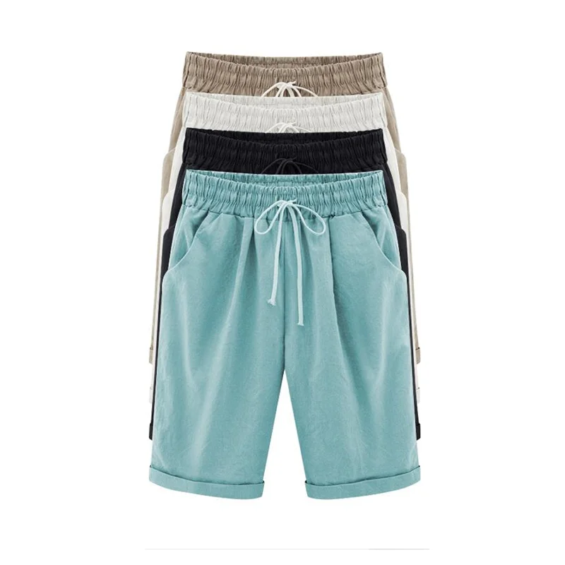 New 2024 Summer Autumn Women' Casual Linen Cotton Solid Color Pants Knee Length trousers big size Female shorts 5XL 6XL 7XL
New 2024 Summer Autumn Women' Casual Linen Cotton Solid Color Pants Knee Length trousers big size Female shorts 5XL 6XL 7XL