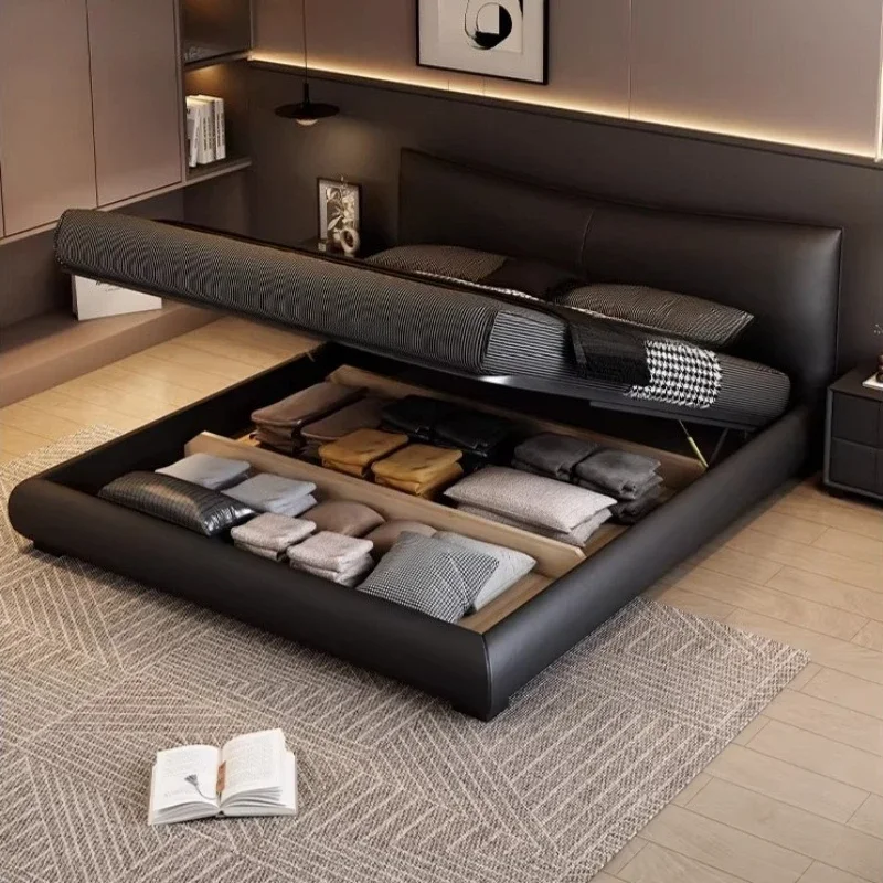 *180x200cm King Size Genuine Leather Double Bed Modern Minimalist Luxury Bed 2 People Comfortable Camas Matrimoniales Furniture
*180x200cm King Size Genuine Leather Double Bed Modern Minimalist Luxury Bed 2 People Comfortable Camas Matrimoniales Furniture