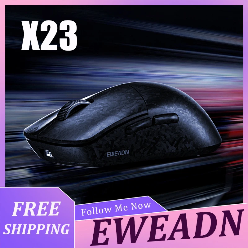 EWEADN X23/X23L Gaming Mouse Wireless Bluetooth Tri Mode Carbon Fiber Lightweight Mice Medium And Small Hand For E-sports Office
EWEADN X23/X23L Gaming Mouse Wireless Bluetooth Tri Mode Carbon Fiber Lightweight Mice Medium And Small Hand For E-sports Office