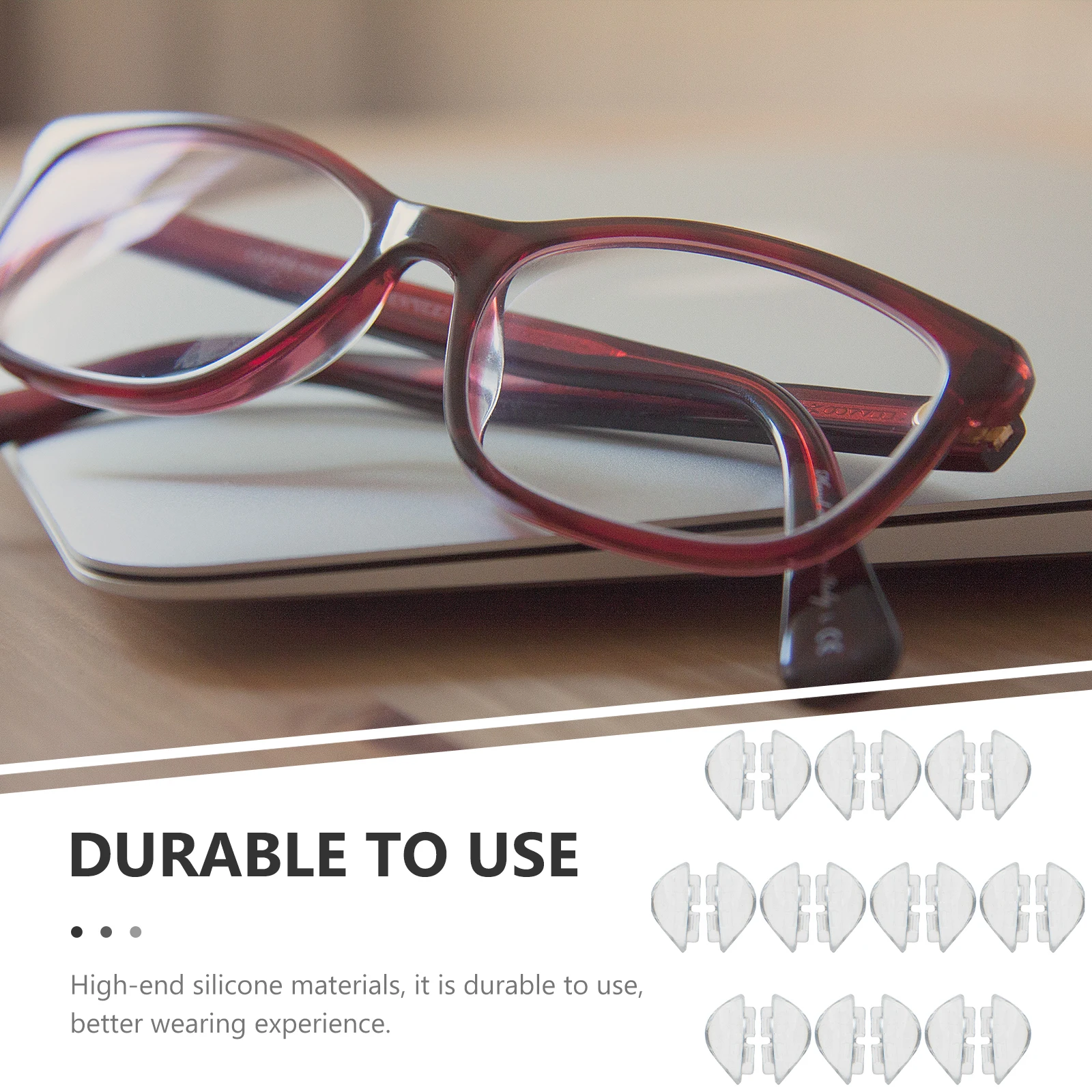 Silicone Nose Pads for Glasses Soft Anti Slip Eyeglass Replace Push In Flat Optical Frames Durable Wide Love Glasses
Silicone Nose Pads for Glasses Soft Anti Slip Eyeglass Replace Push In Flat Optical Frames Durable Wide Love Glasses