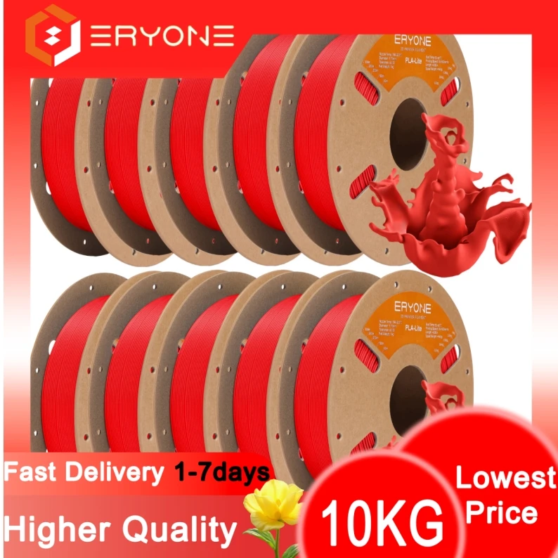 ERYONE 2026 New Year Edition PLA Lite 3D Printer Filament, 1.75mm, PLA for 3D Printing, Gradient Lowest price
ERYONE 2026 New Year Edition PLA Lite 3D Printer Filament, 1.75mm, PLA for 3D Printing, Gradient Lowest price