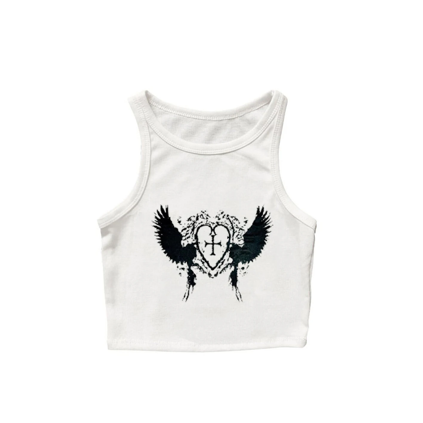 Y2K Harajuku retro printed slim fit crop top women's T-shirt slim fit baby casual girl cute clothing Emo short sleeved vest
Y2K Harajuku retro printed slim fit crop top women's T-shirt slim fit baby casual girl cute clothing Emo short sleeved vest