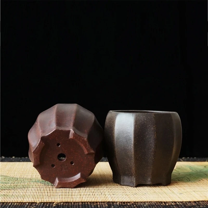 Purple Sand Lamp Shape Bonsai Pot Small Flower Plants Vase, Table Vase, Home Garden Decoration
Purple Sand Lamp Shape Bonsai Pot Small Flower Plants Vase, Table Vase, Home Garden Decoration