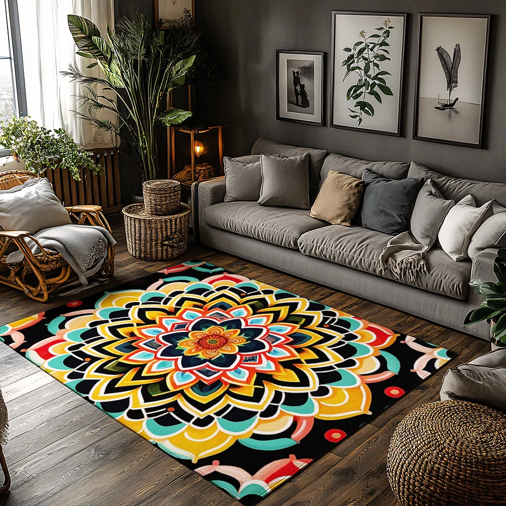 Area Rug Bohemian Carpet Modern Abstract Pattern Non-Slip Floor Mat Living Room Decor Home Accent Rug Geometric Design Indoor Ou
Area Rug Bohemian Carpet Modern Abstract Pattern Non-Slip Floor Mat Living Room Decor Home Accent Rug Geometric Design Indoor Ou