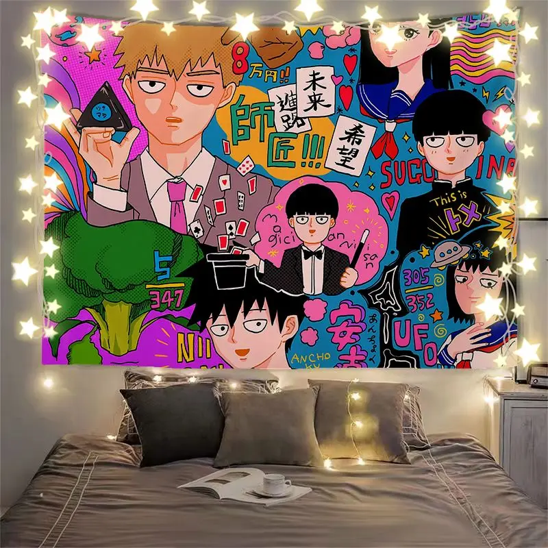 Аниме Mob Psycho 100 Mobu Saiko Hyaku Косплей Valance мультфильм Inbetweening Dossal гобелен прикроватный фон орнамент Рождественский подарок
Аниме Mob Psycho 100 Mobu Saiko Hyaku Косплей Valance мультфильм Inbetweening Dossal гобелен прикроватный фон орнамент Рождественский подарок