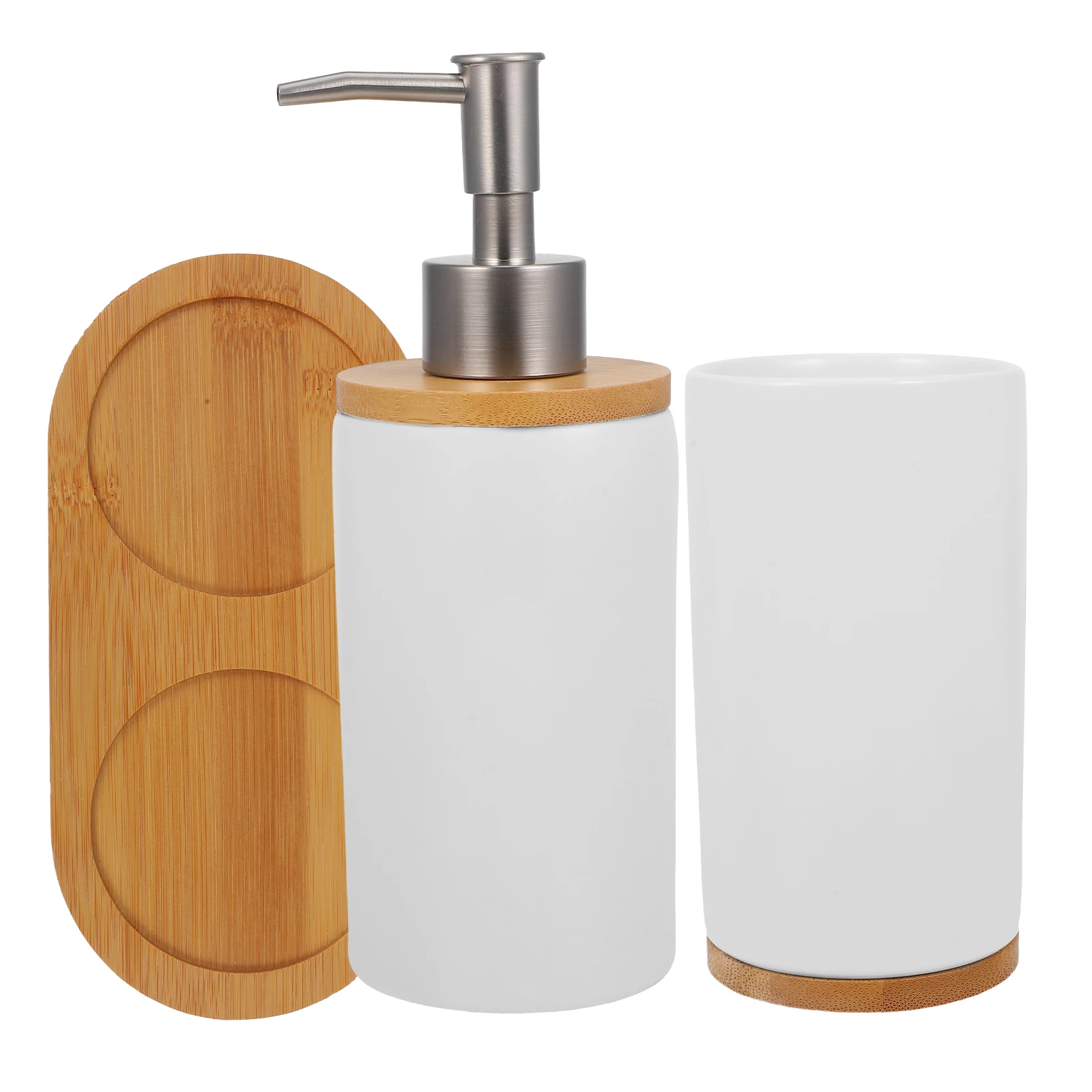 Ceramic Washing Cup Set Toothbrush Holder 350ml Lotion Dispenser 430ml White Bathroom Accessories Set Simple Nordic Style
Ceramic Washing Cup Set Toothbrush Holder 350ml Lotion Dispenser 430ml White Bathroom Accessories Set Simple Nordic Style