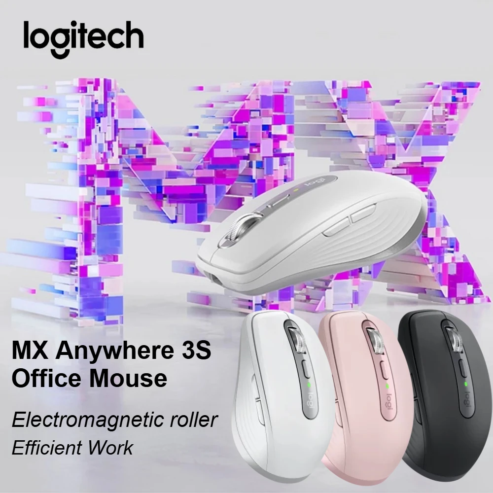 Logitech Master Series MX Anywhere 3S Wireless Mouse Bluetooth for Office and Tablet, Rechargeable Ergonomic Grip for Home
Logitech Master Series MX Anywhere 3S Wireless Mouse Bluetooth for Office and Tablet, Rechargeable Ergonomic Grip for Home