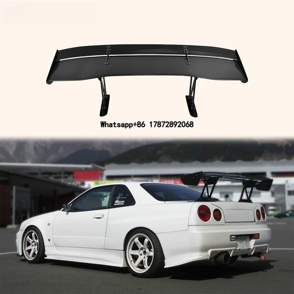 For Skyline R34 GTR GTT VC Type Carbon Fiber GT Spoiler Wing 1600mm 39mm Height
For Skyline R34 GTR GTT VC Type Carbon Fiber GT Spoiler Wing 1600mm 39mm Height